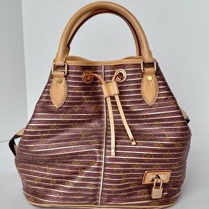 Louis Vuitton Limited Edition Eden Neo Peach Metallic Bucket Bag